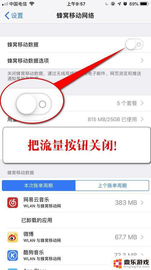 苹果手机怎么不掉流量