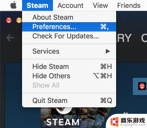 steam mac 设置中文版