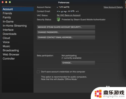 steam mac 设置中文版