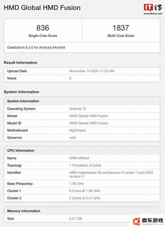 HMD Fusion“模块化”手机正在测试安卓15更新，跑分信息曝光