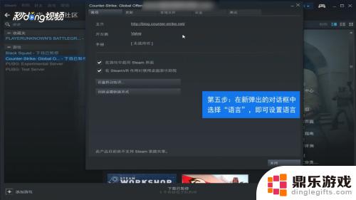 怎么设置steam中的语言