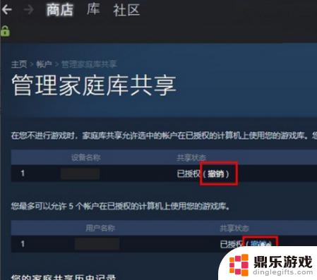 steam能共享游戏库吗